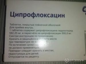 Ципрофлоксацин при гайморите