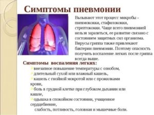 Рвота при пневмонии у взрослых