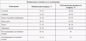 Оптимальная температура и влажность в квартире