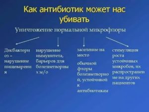 Влияние антибиотиков на иммунитет