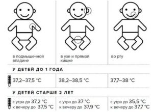 Какая нормальная температура у 6 месячного ребенка