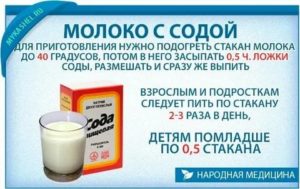 Сода при простуде пить