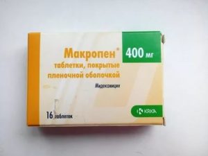 Макропен при ангине