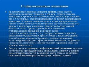 Стафилококковая пневмония лечение