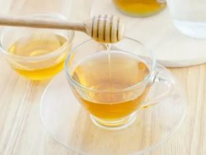 Зеленый чай с медом на ночь
