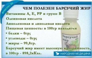 Барсучий жир детям до 3 лет