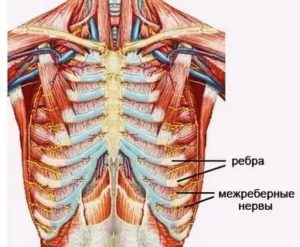 Боль в ребрах справа спереди при нажатии