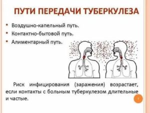 Туберкулез передается воздушно капельным путем