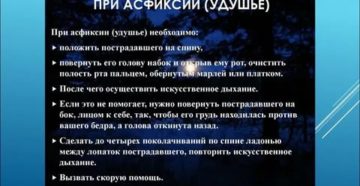 Неотложная помощь при удушье