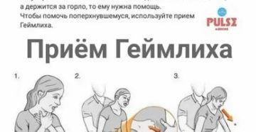 Что делать если поперхнулся едой