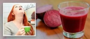 Полоскание свекольным соком
