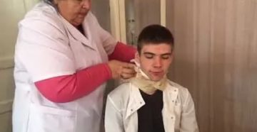 Компресс с димексидом на горло