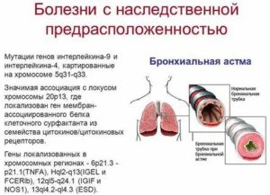 Бронхиальная астма передается ли по наследству