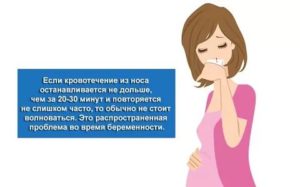 Идет кровь из носа при беременности причины