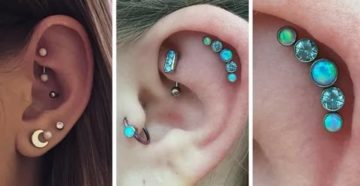 Виды пирсинга ушей