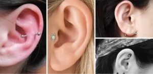 Виды проколов уха